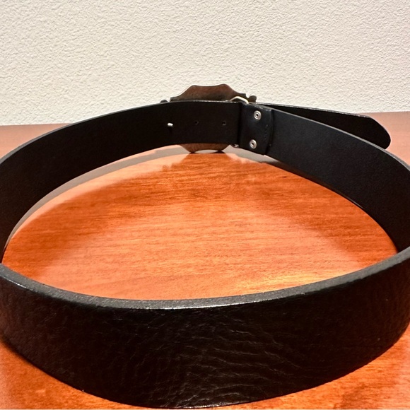 FOSSIL genuine leather solid belt size S 29” around your waist 1.5” wide - Picture 2 of 6